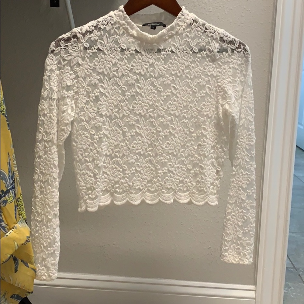 Lace crop top